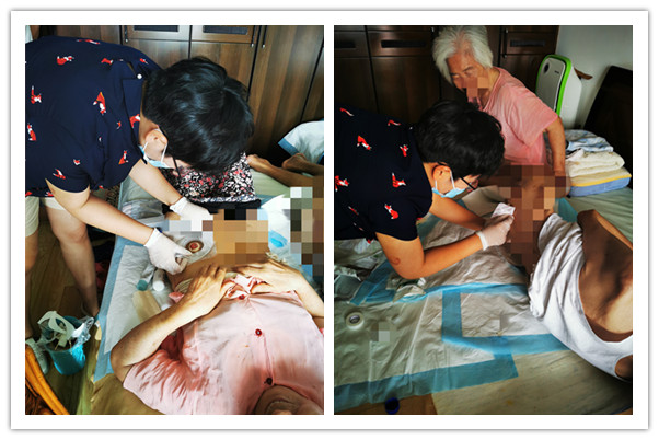 外科门诊开展“关爱老人,送爱到家”活动为老年患者解忧