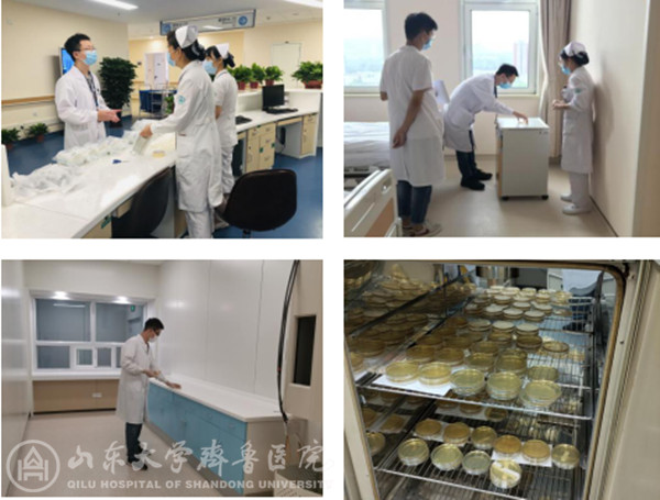 绿帽社感染管理处开展妇儿综合楼空气培养本底调查